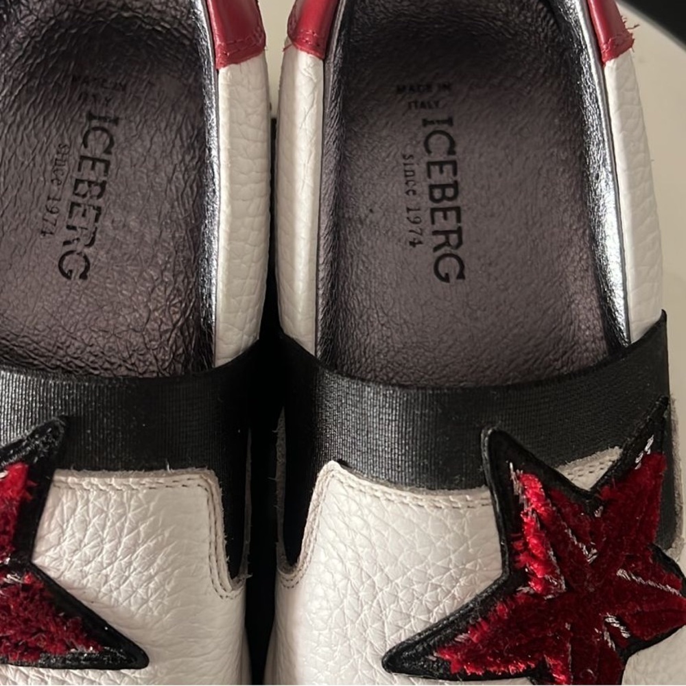 Iceberg made in Italy white Statement Star & Butterfly Embellished Slip-On - Picture 3 of 7